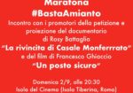 Maratona contro l'amianto all'Isola del Cinema di Roma con La rivincita di Casale Monferrato e Un posto sicuro #bastaAmianto Maratona contro l'amianto all'Isola del Cinema di Roma con La rivincita di Casale Monferrato e Un posto sicuro #bastaAmianto