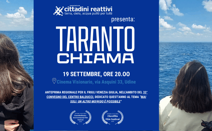 Taranto chiama ad Udine il 19 settembre