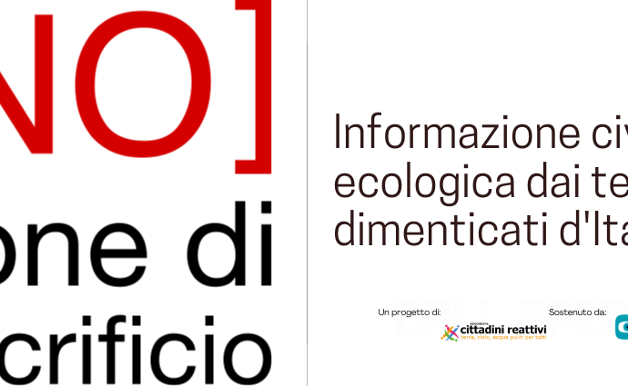 Da oggi parte No zone di sacrificio