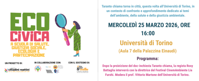 Proiezione Taranto chiama all'Università di Torino